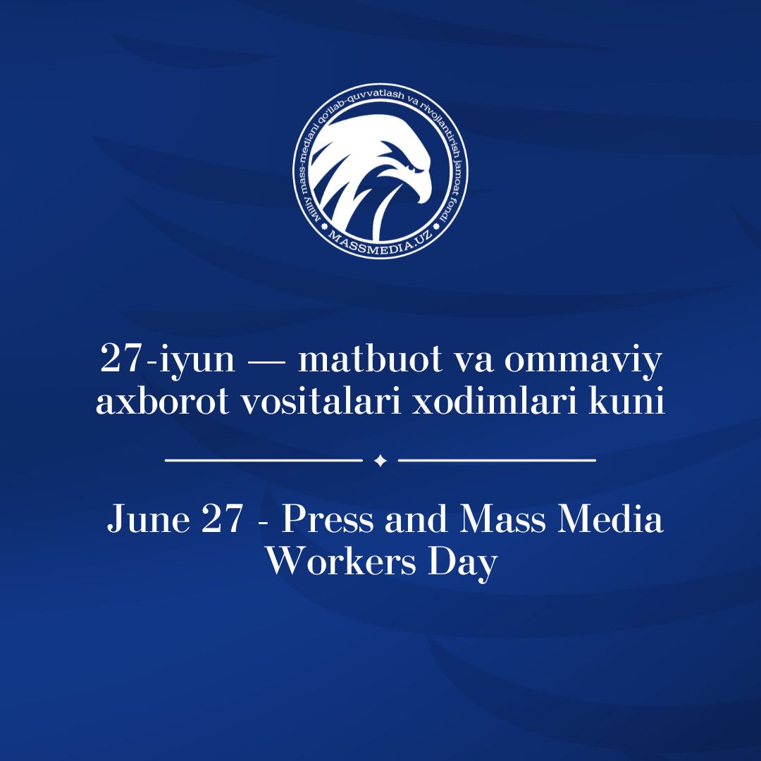 massmediauz's tweet photo. The Mass Media Foundation congratulates journalists, bloggers, and media professionals on their holiday! Thank you for your dedication, professionalism, and vital role in shaping civil society and freedom of speech. Wishing you success and inspiration in your mission! https://t.co/5SUsyebINF