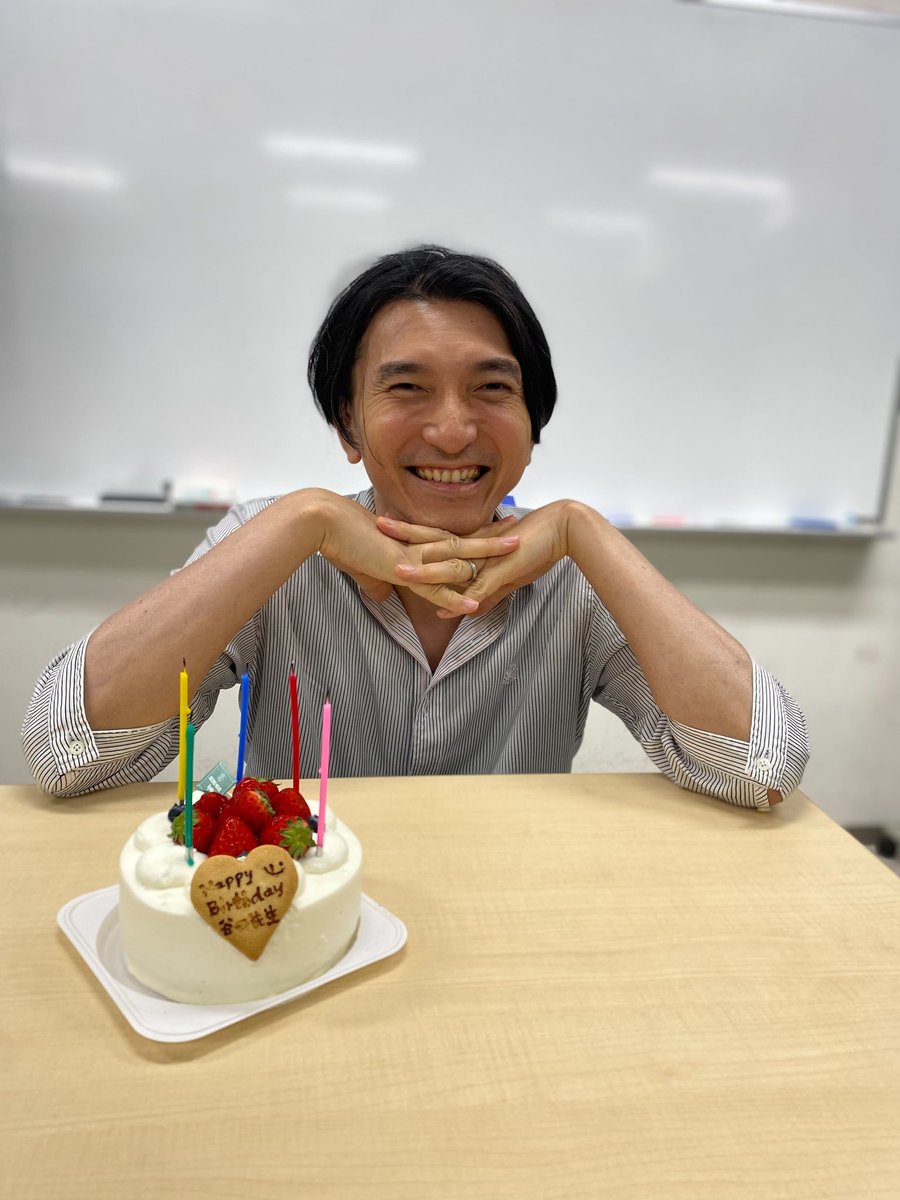tanichulab's tweet photo. We recently celebrated Tanichu sensei's birthday and enjoyed some cake! Feel free to wish him a Happy Belated Birthday if you haven't yet! https://t.co/R04aZCjnLA