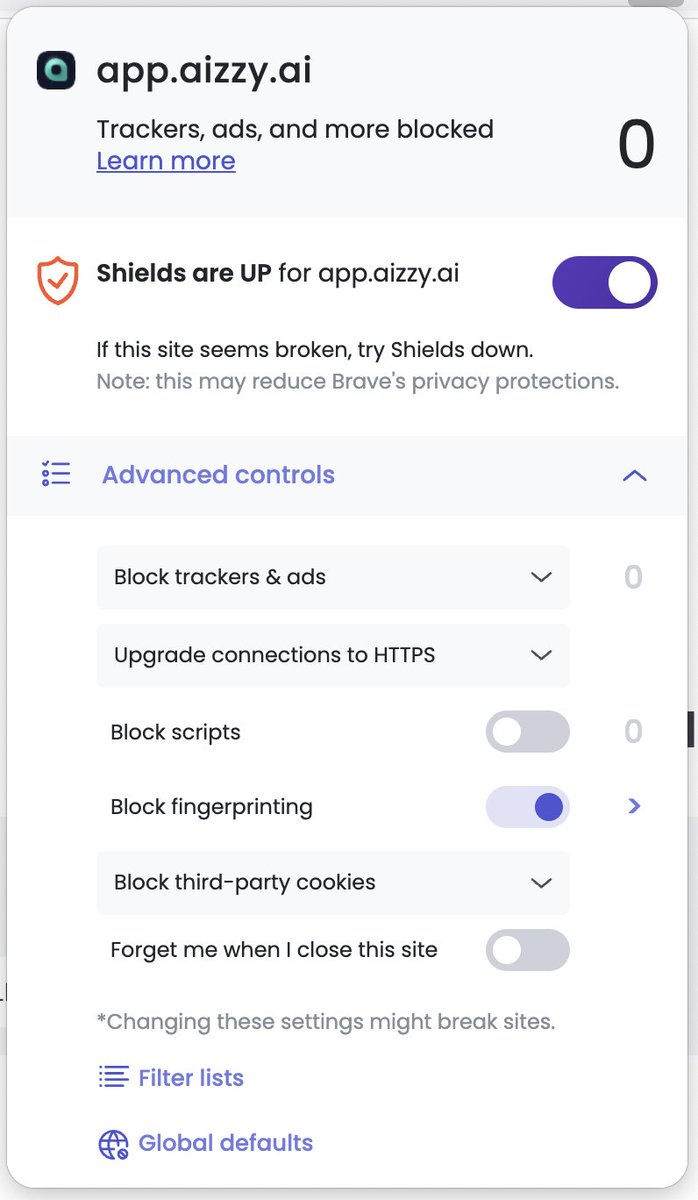 We don't track you! <a href="/brave/">Brave</a>