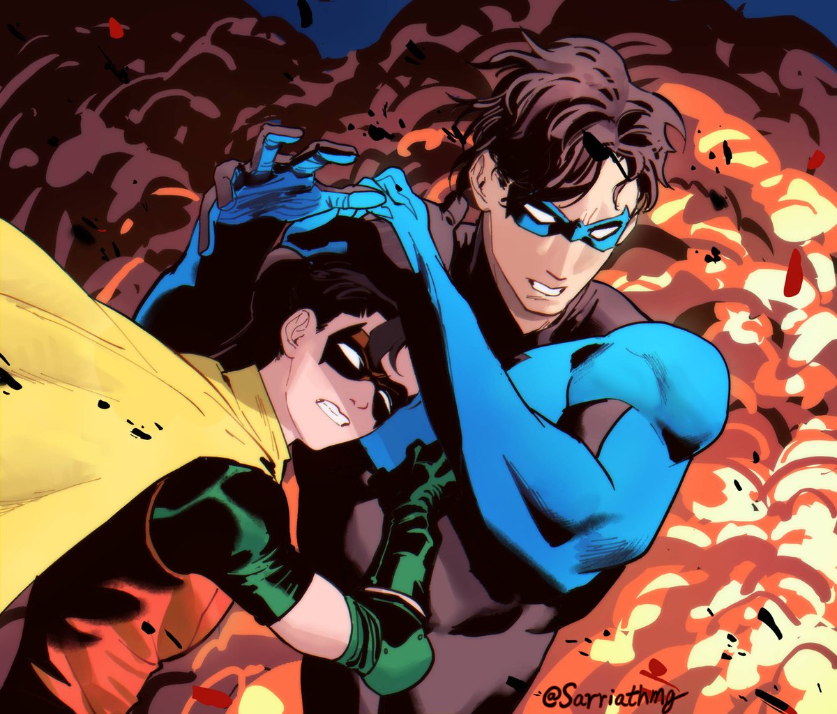 Protective big brother #dickjay #jasontodd #dickgrayson #nightwing #robin