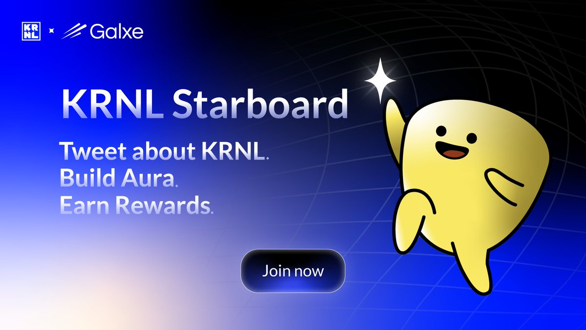 The KRNL <a href="/Galxe/">Galxe</a> Starboard doesn’t lie, it shows who’s been grinding.

If you haven’t started yet, now’s the time 👇

app.galxe.com/quest/krnl/sta…