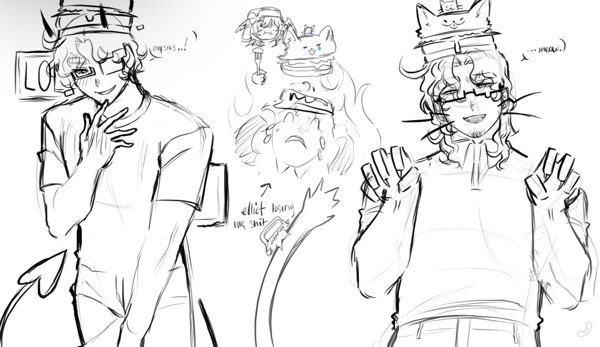 Yukkaiu's tweet image. I want to draw more kitty #007n7