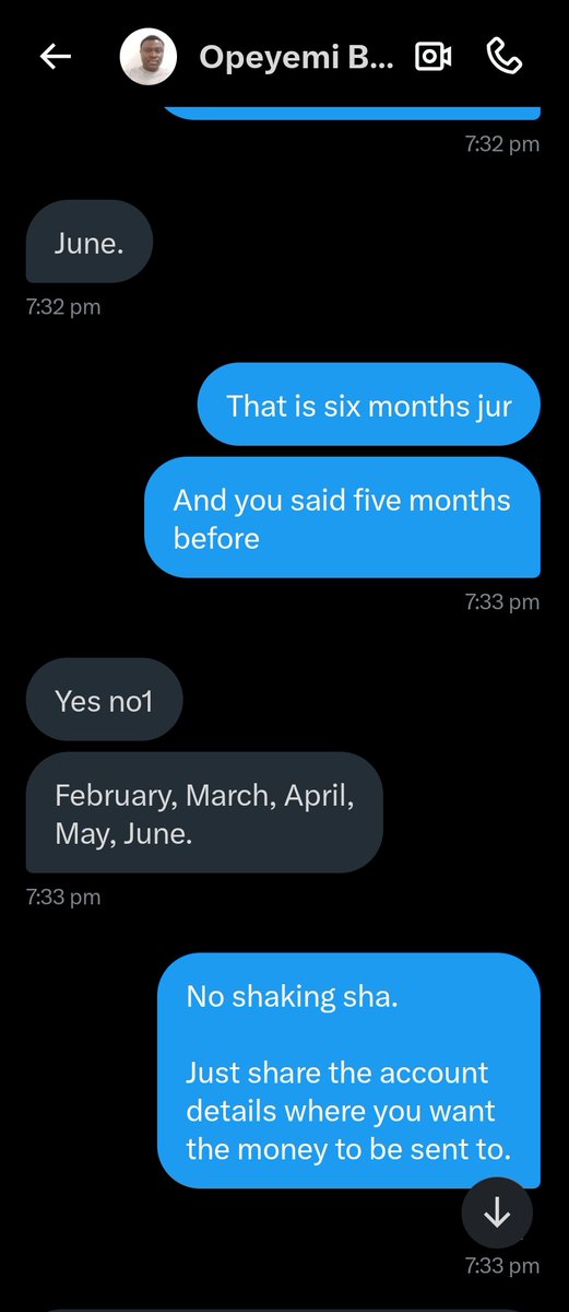 Olamide Obe (@olajideobe) on Twitter photo A short story.
On 10th Jan, <a href="/BOTAD01/">Opeyemi Babalola</a> made a post requesting for a soft loan of ₦1m online. I've never met Ọpẹ́ before but judging by what I know about him from his online persona, I can say he is a man of honour. I offered to loan him the 1m he needed.
No long talk at all. A short story.
On 10th Jan, <a href="/BOTAD01/">Opeyemi Babalola</a> made a post requesting for a soft loan of ₦1m online. I've never met Ọpẹ́ before but judging by what I know about him from his online persona, I can say he is a man of honour. I offered to loan him the 1m he needed.
No long talk at all.