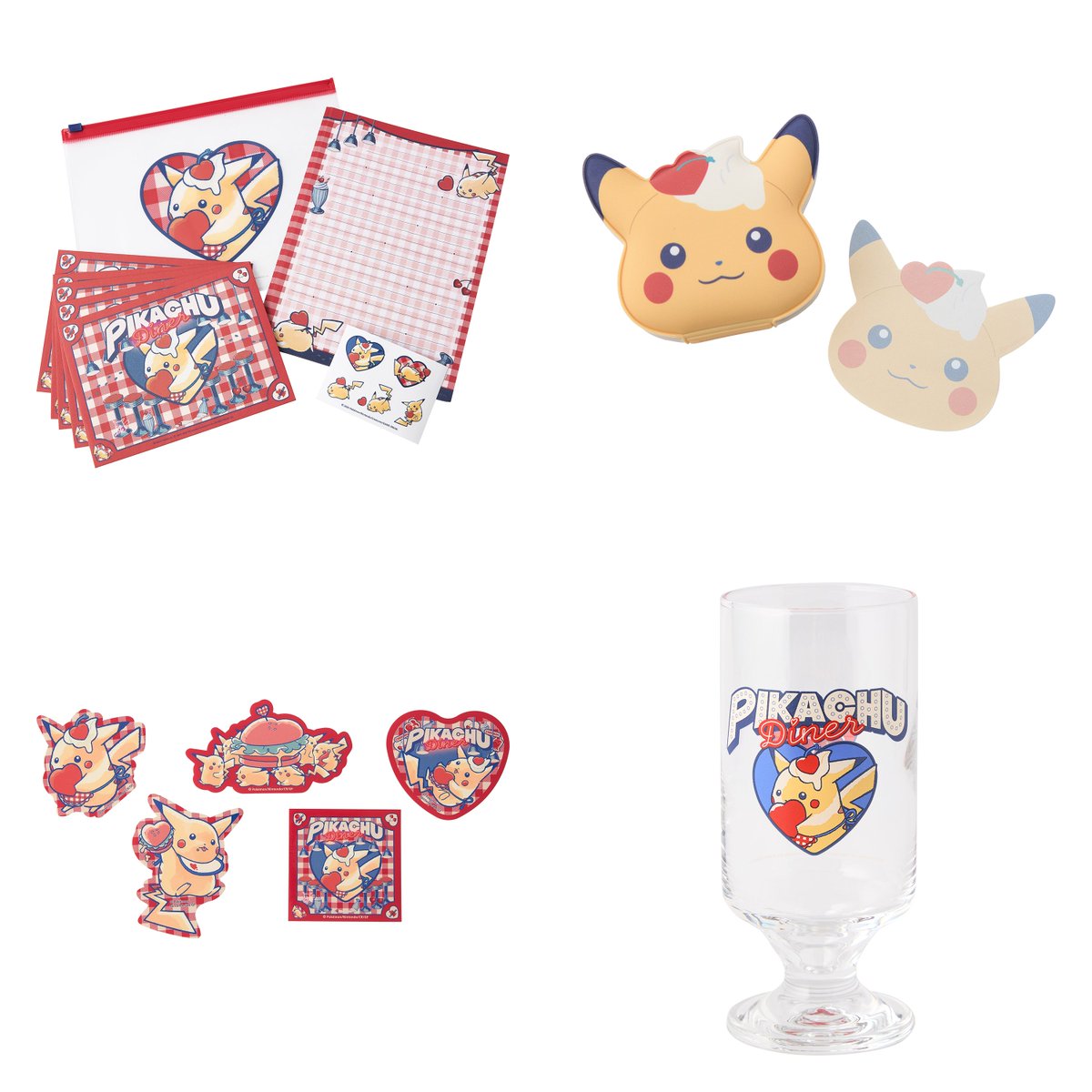 ✓PIKACHU DINER ・ぬいぐるみ ピカチュウ ・マスコット ハート