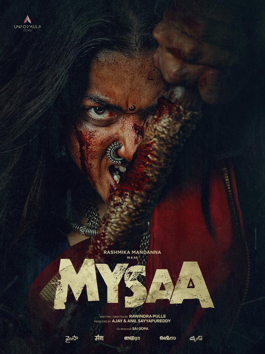 sridevi sreedhar (@sridevisreedhar) on Twitter photo Presenting @IamRashmika in her FIERCEST AVATAR in & as
#MYSAA โค๏ธโ๐ฅ
Directed by <a href="/RawindraPulle/">rawindra pulle</a>
Produced by <a href="/unformulafilms/">UnFormula Films</a>
<a href="/prosathish/">Sathish</a> <a href="/S2MediaOffl/">S2Media</a>
A PAN INDIAN FILM ๐ฎ๐ณ
#RashmikaMandanna Presenting @IamRashmika in her FIERCEST AVATAR in & as
#MYSAA โค๏ธโ๐ฅ
Directed by <a href="/RawindraPulle/">rawindra pulle</a>
Produced by <a href="/unformulafilms/">UnFormula Films</a>
<a href="/prosathish/">Sathish</a> <a href="/S2MediaOffl/">S2Media</a>
A PAN INDIAN FILM ๐ฎ๐ณ
#RashmikaMandanna