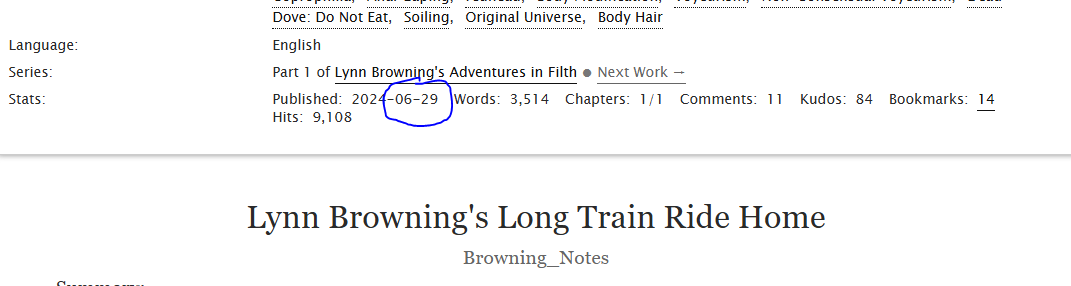 Browning_Notes's tweet photo. Wow, just two more days till the anniversary of my first story. Thank you to everyone who's been on this filthy ride with me. And there's more to come!

If anyone wants to see what the fuss is all about, click here (warning: lotta poo):

https://t.co/gWnD8tvQYf https://t.co/O7wcBLZjvt