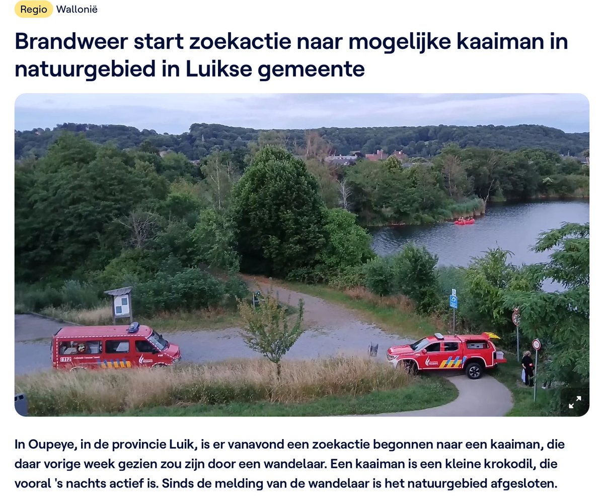 Kom die maar eens tegen tijdens je wandeling. 😁