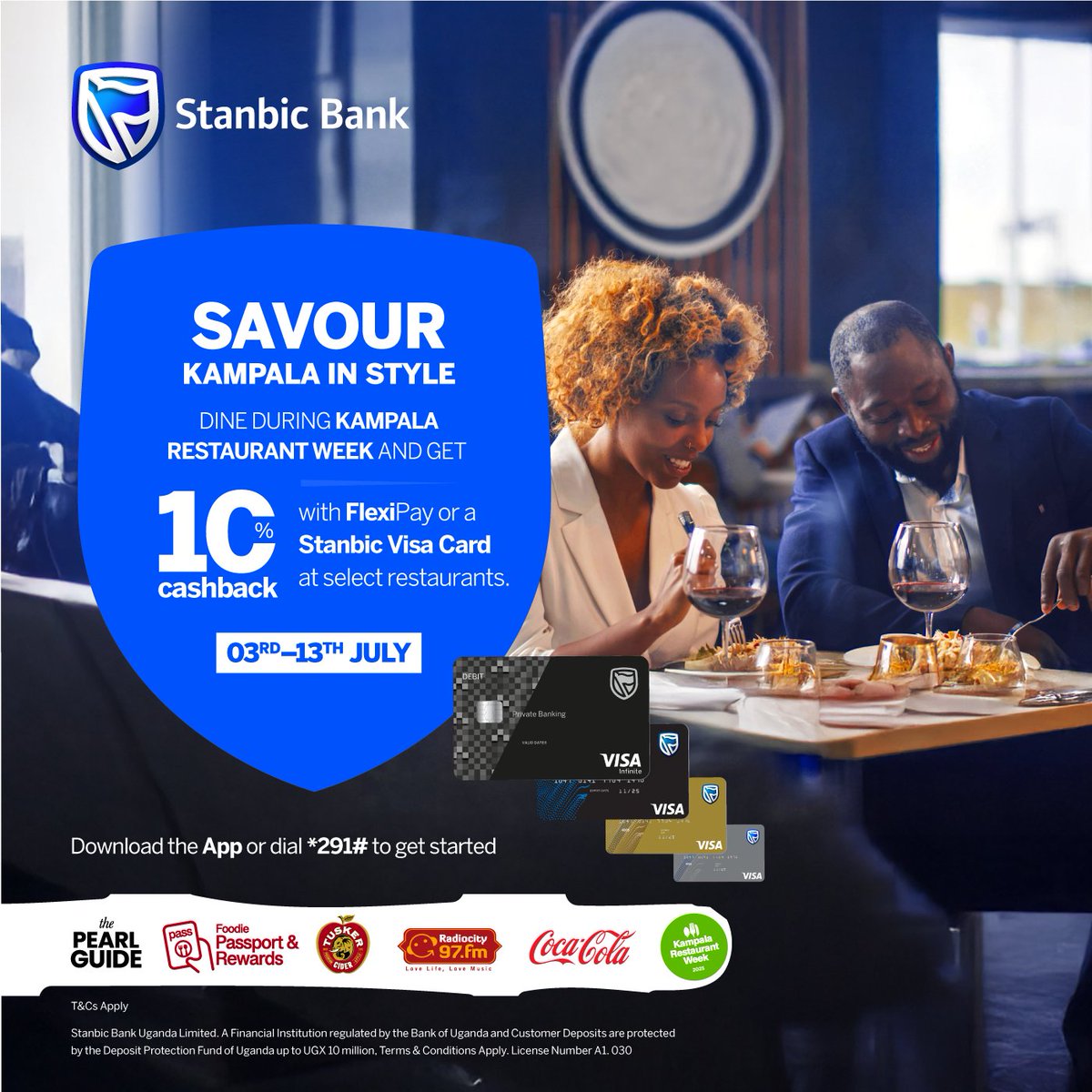 OsbertAkoragye's tweet image. “Savour Kampala in style with Stanbic Bank! 🍽️💳 Enjoy 10% cashback this Restaurant Week. I’m loving the FlexiPay experience — let’s dine smarter together!
Download the app or Dial *291# to get started!! @stanbicug 
#KampalaRestaurantWeek