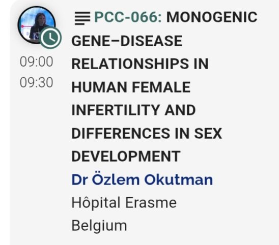 OOkutman's tweet photo. Join us to discuss genetic causes of reproductive failure and their consequences on health
Sunday, 29 June 2025
Room:Blue1
#ESHRE2025 #RGSIG https://t.co/eL2UlDedX4
