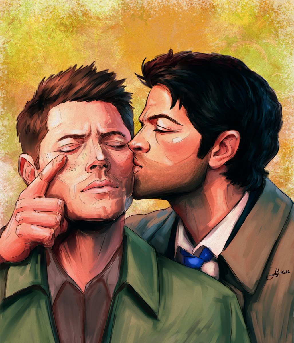 I want going to post any more art here because I didn't want to create traffic here but dammit this site needs more destiel art. So if we generate traffic at least let's keep it gay around here 🌈

(Prints in my red bubble shop)