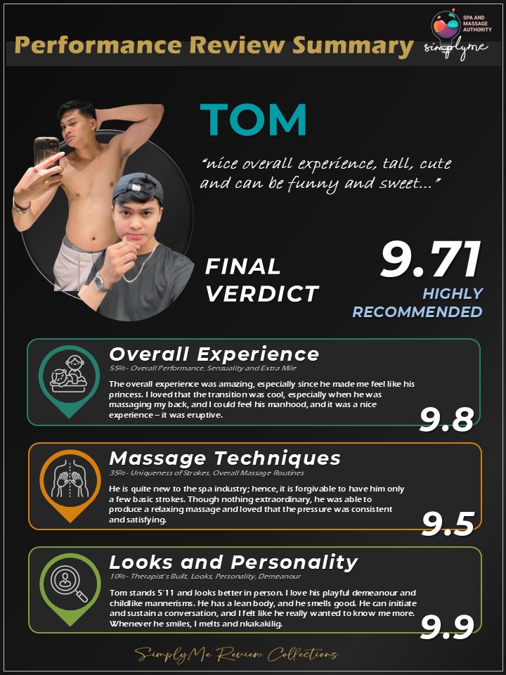 S͜͡i͜͡m͜͡p͜͡l͜͡y͜͡M͜͡e͜͡ (@simplyme101486) on Twitter photo OVERALL PERFORMANCE REVIEW SUMMARY 
FREELANCE SERVICES
Therapist: TOM (<a href="/TomTheGreat0/">Tom</a>)
DISCLAIMER: 
This is my first time with Tom, and I just saw his X account, and a friend recommended him to me. 
OVERALL EXPERIENCE SUMMARY & FINAL VERDICT:
Tom is such a sweetheart, and he has OVERALL PERFORMANCE REVIEW SUMMARY 
FREELANCE SERVICES
Therapist: TOM (<a href="/TomTheGreat0/">Tom</a>)
DISCLAIMER: 
This is my first time with Tom, and I just saw his X account, and a friend recommended him to me. 
OVERALL EXPERIENCE SUMMARY & FINAL VERDICT:
Tom is such a sweetheart, and he has
