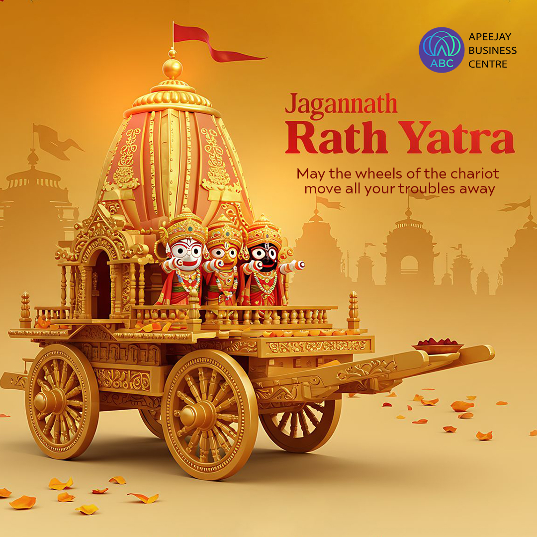ApeejayBC's tweet photo. Happy and Prosperous Rath Yatra from Apeejay Business Centre! 🎊
May this special day bring strength, collaboration, and growth to our coworking community. 🤝🌱

#RathYatra2025 #ApeejayBusinessCentre https://t.co/NRuauqReUU
