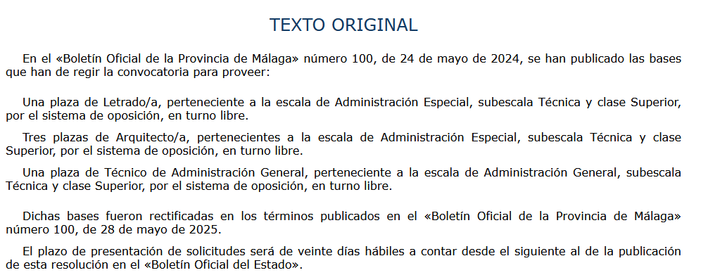 El Ayuntamiento de Rincón de la victoria convoca plaza de letrado por oposición, y turno libre <a href="/aytorincon/">Ayto Rincón Victoria</a> <a href="/LetradosLocales/">LetradosLocales</a>