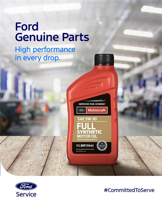 Keep your Ford running its best with Motorcraft Full Synthetic Motor Oil. It delivers superior protection and helps extend engine life, giving you peace of mind on every journey. Available at Ford Authorized Distributors across India. 
#CommittedToServe #FordMotorcraftMotorOil