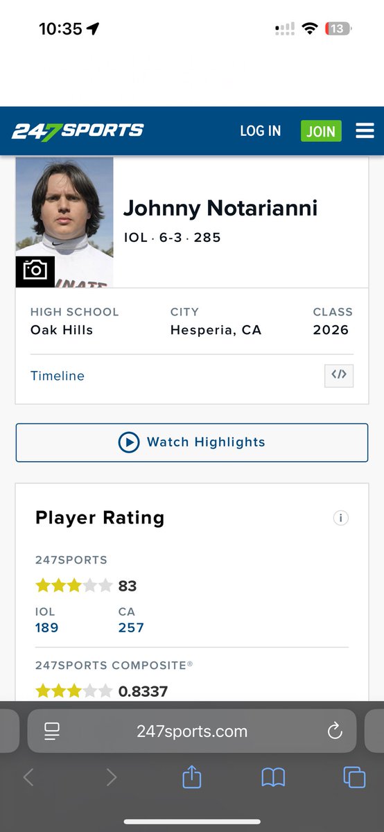 Johnny Notarianni (@jdnotarianni65) on Twitter photo Thank you <a href="/GregBiggins/">Greg Biggins</a> and <a href="/BrandonHuffman/">Brandon Huffman</a> for making me a 3 star athlete!! <a href="/OakHillsFootba1/">Oak Hills Football</a> <a href="/NickMonica63/">Coach Nick Monica 63</a> <a href="/coachmetty/">Coach Metzger</a> <a href="/rickroan65/">Rick Notarianni</a> Thank you <a href="/GregBiggins/">Greg Biggins</a> and <a href="/BrandonHuffman/">Brandon Huffman</a> for making me a 3 star athlete!! <a href="/OakHillsFootba1/">Oak Hills Football</a> <a href="/NickMonica63/">Coach Nick Monica 63</a> <a href="/coachmetty/">Coach Metzger</a> <a href="/rickroan65/">Rick Notarianni</a>