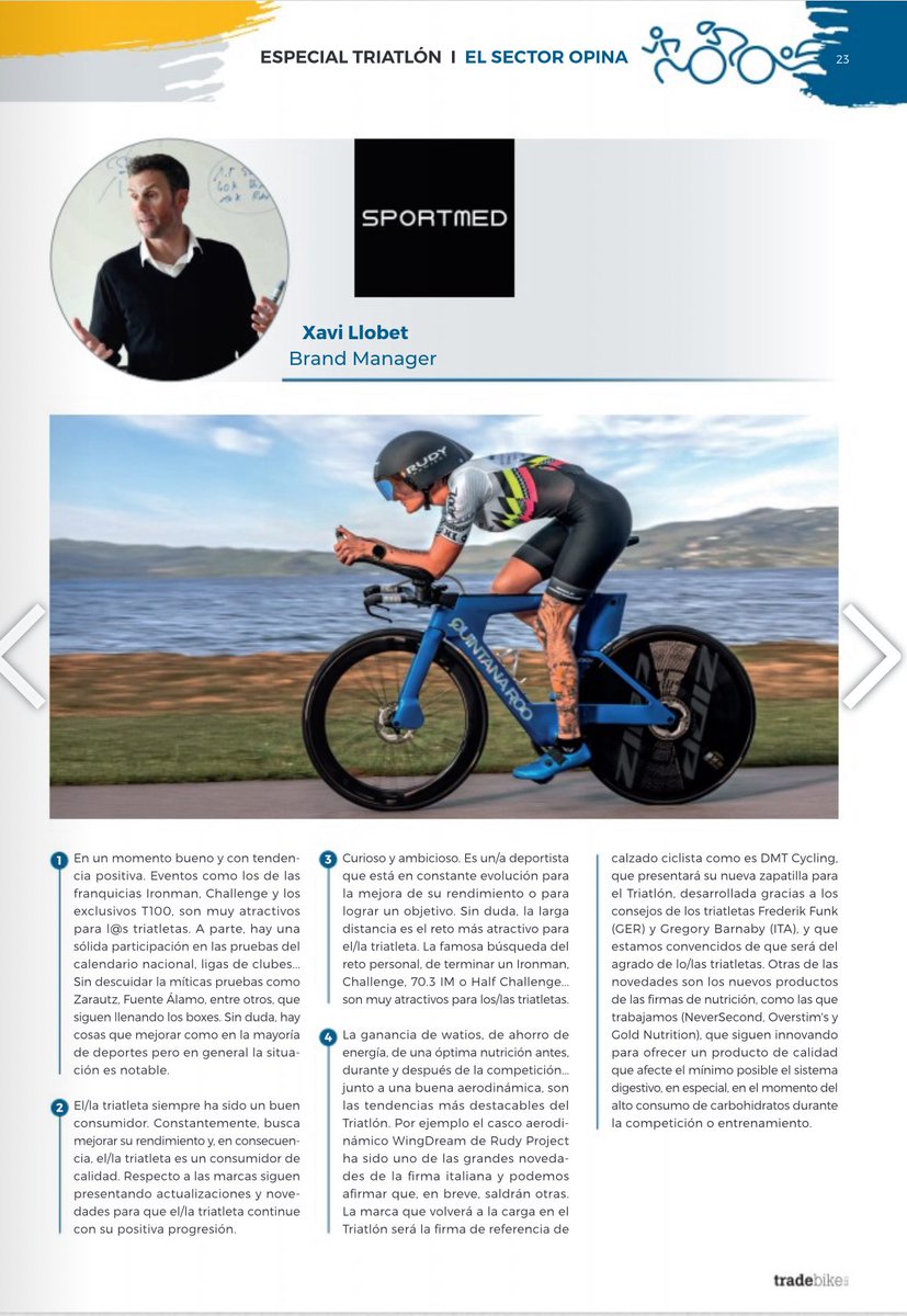 xavillobets (@xavillobets) on Twitter photo “Opinando” en el “Especial Triatlón” de l@s colegas de <a href="/tradebike/">Revista TradeBike & Tri</a>.
▶️: interempresas.net/FlipBooks/TB/9… “Opinando” en el “Especial Triatlón” de l@s colegas de <a href="/tradebike/">Revista TradeBike & Tri</a>.
▶️: interempresas.net/FlipBooks/TB/9…