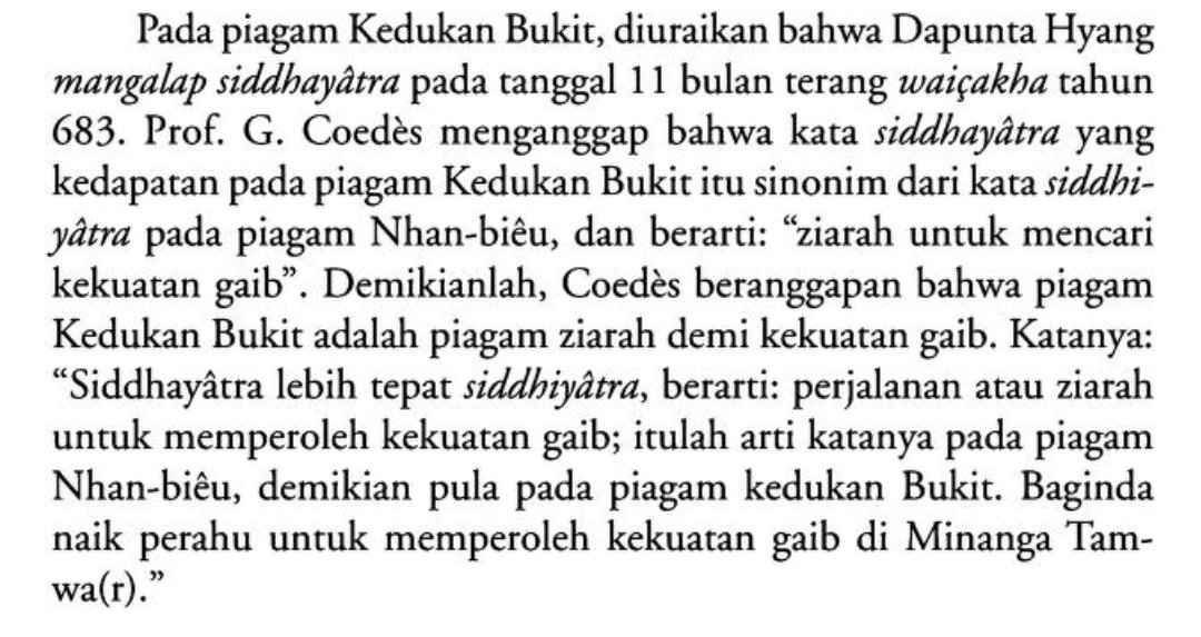 hakmalr's tweet photo. tag srivijaya , sriwijaya , prof dr slamet muljana , batu bersurat kedukan bukit , minanga , minang

ms 135
Dapunta Hyang menaiki perahu ke Minanga Tamwa https://t.co/3p1GEnivaf