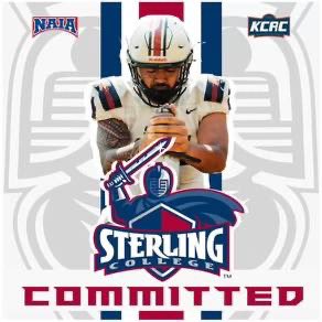 I am 100% committed to <a href="/SCWarriorFB/">Sterling College Football</a>