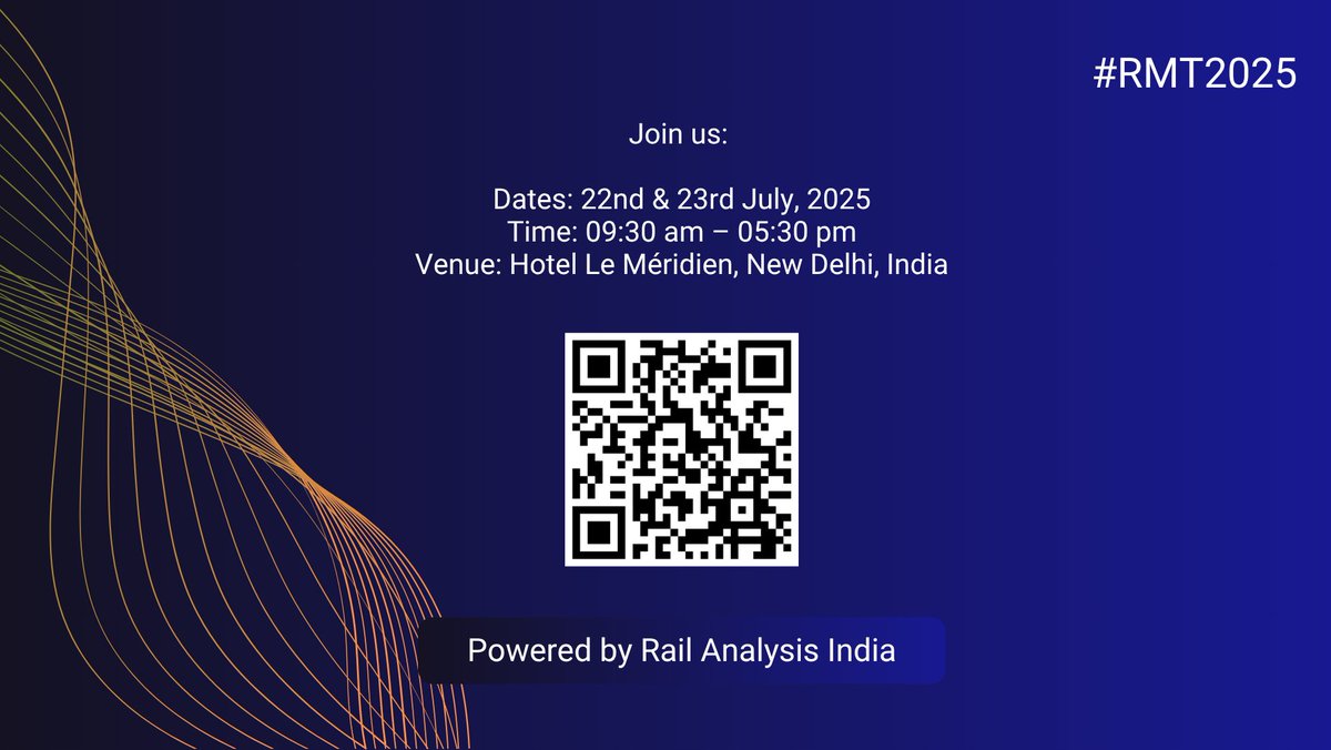 RailAnalysis's tweet image. We are proud to welcome Southco India Private Ltd. as a General Partner at the 6th Rail &amp;amp; Metro Technology Conclave 2025.

📅22nd &amp;amp; 23rd July 2025📍Hotel Le Méridien, New Delhi, India

For more information, click here: conclave.railanalysis.com

#RMT2025 #Southco #GeneralPartner