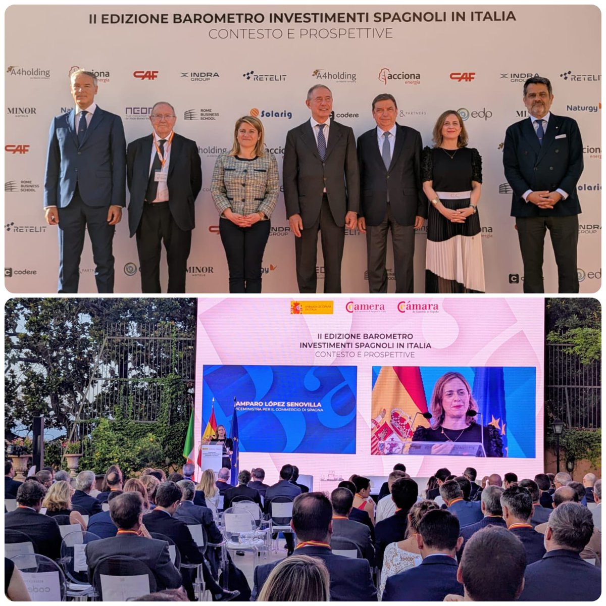 📊 Presentamos la 2ª edición del Barómetro de Inversión de España en Italia, reflejo del compromiso creciente de nuestras empresas.

🔄 Intercambio comercial bilateral con + 77.000 M€ 

👷‍♂️ Las inversión española generan +77.000 empleos en 🇮🇹 

📈 Stock de inversión: +8%