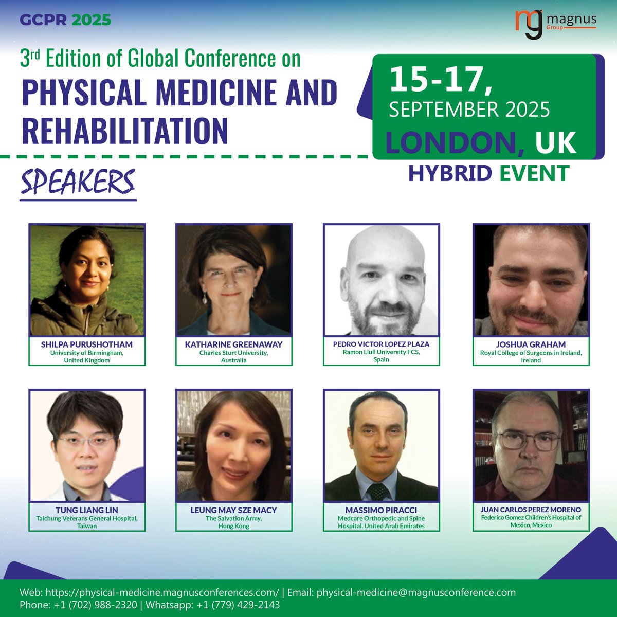 Physical Medicine And Rehabiliation (@gcpr_event) on Twitter photo 🌟 Join the <a href="/GCPR_Event/">Physical Medicine And Rehabiliation</a> by <a href="/magnus_group/">Magnus Group</a>! 🌍 Hear from leading #Speakers driving innovation in recovery and therapeutic care. 🧠🔍Don’t miss this chance to connect, learn, and grow! 💡Save the dates📅Sep 15-17, 2025, 🇬🇧London, UK #PhysicalMedicine 🌟 Join the <a href="/GCPR_Event/">Physical Medicine And Rehabiliation</a> by <a href="/magnus_group/">Magnus Group</a>! 🌍 Hear from leading #Speakers driving innovation in recovery and therapeutic care. 🧠🔍Don’t miss this chance to connect, learn, and grow! 💡Save the dates📅Sep 15-17, 2025, 🇬🇧London, UK #PhysicalMedicine