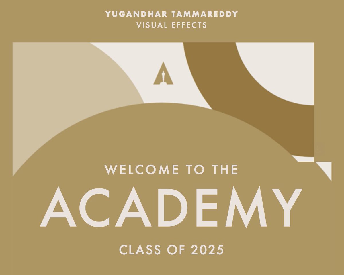 Humbled and honored to join the Academy — the home of the Oscars. Grateful to every filmmaker, team member, and mentor who’s been part of this journey. Hopefully, someday… bring one home. 🏆✨😃

#AcademyMember #Oscars #VisualEffects #Gratitude #TeluguCinema