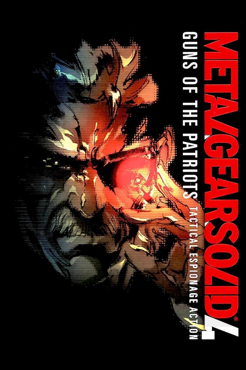 Hellnoyplays's tweet photo. Metal Gear Solid 4: Guns of the Patriots
(2008)

Absolute fucking cinema. I actually loved the long cinematics because the incredible gameplay made up for it. I lowkey teared up a little. It’s a great conclusion and it was just perfect. This deserves a remake so bad.

10/10 https://t.co/XuU5poi1Vk