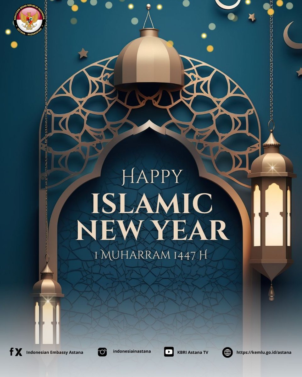 Selamat Tahun Baru Hiriyah, 1 Muharram 1447 H.

#inidiplomasi
#kbriastana
#kbriastanatheservingembassy