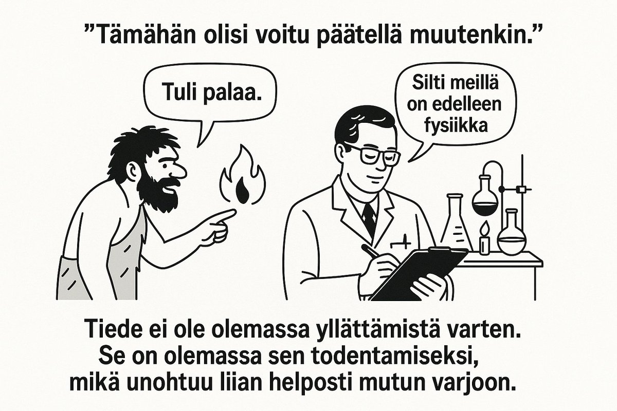 chezmoreau's tweet photo. @HeikkiH20023751 @AuroraKilpinen @anrhyvo @Valavuori Olet oikeassa – eihän tutkittua tietoa tarvita, kun meillä on intuitio, oletus ja hyvä vainu. Vahinko vain, ettei niillä kirjoiteta yhteiskuntapolitiikkaa. https://t.co/xHveFVEP0J
