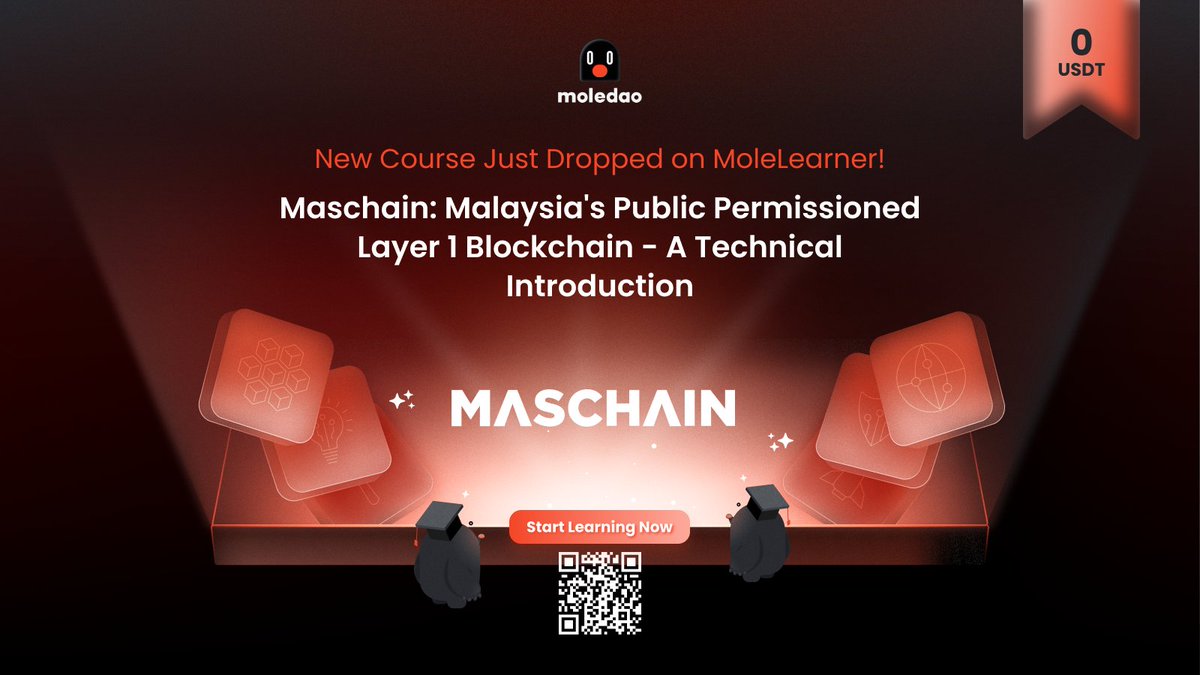 moledao (@moledao_io) on Twitter photo 🚨 New course just dropped on #Molelearner!
📚 “Maschain: Malaysia's Public Permissioned Layer 1 Blockchain - A Technical Introduction” by <a href="/MasverseHub/">Masverse_Official</a> is now live.
🔗 Learn how to build on <a href="/MasChainMY/">MasChain</a>:
👉 moledao.io/#/learner
💡 Planning to join the $100K <a href="/ChainforGood/">Blockchain for Good Alliance (BGA)</a> x 🚨 New course just dropped on #Molelearner!
📚 “Maschain: Malaysia's Public Permissioned Layer 1 Blockchain - A Technical Introduction” by <a href="/MasverseHub/">Masverse_Official</a> is now live.
🔗 Learn how to build on <a href="/MasChainMY/">MasChain</a>:
👉 moledao.io/#/learner
💡 Planning to join the $100K <a href="/ChainforGood/">Blockchain for Good Alliance (BGA)</a> x