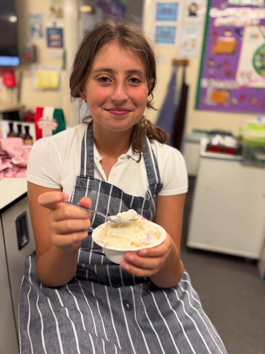 As the temperature is set to rise again what better time for our catering students to learn how to make delicious homemade ice cream 🍦#Neurodiversity #catering #heatwave2025