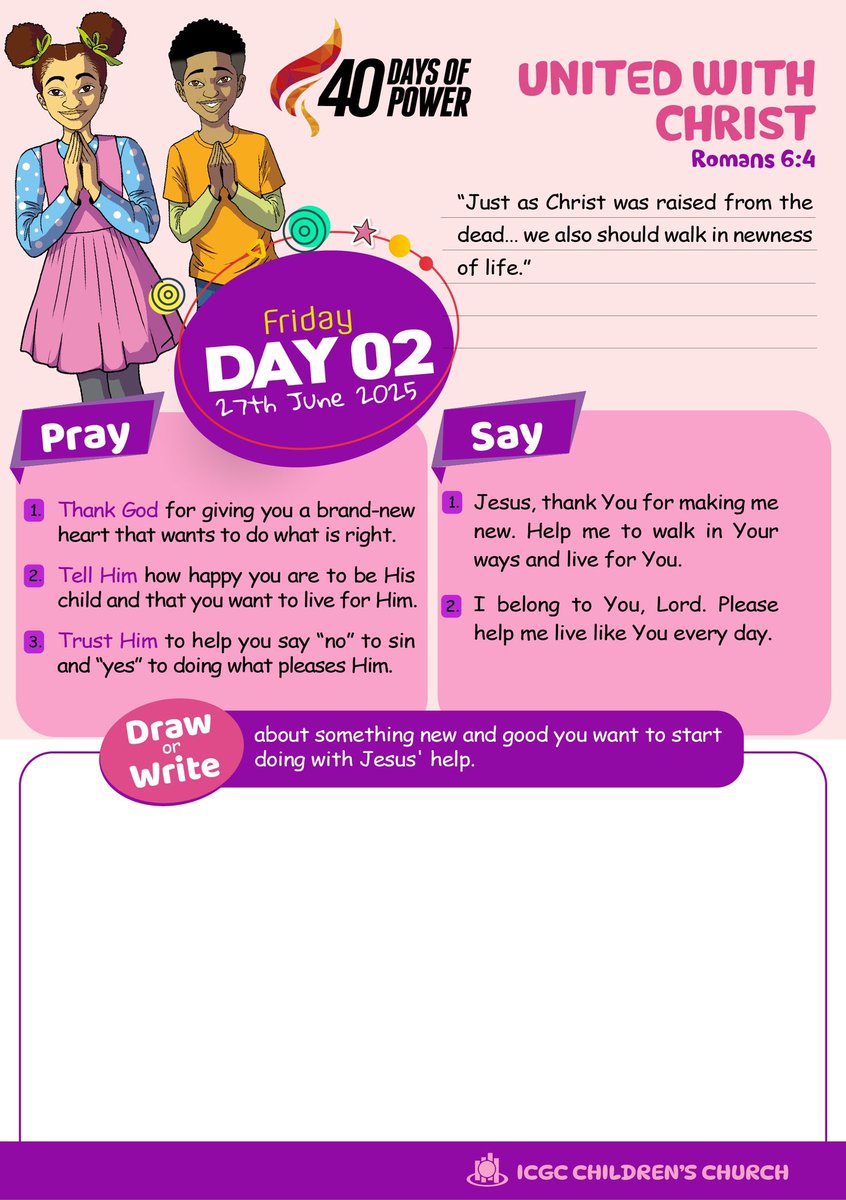 icgchispresence's tweet image. #40DaysOfPrayer Declaration - Day 02

We are God’s treasured possession; we walk in victory over sin and receive our inheritance among the saints. 

#WeAreICGC