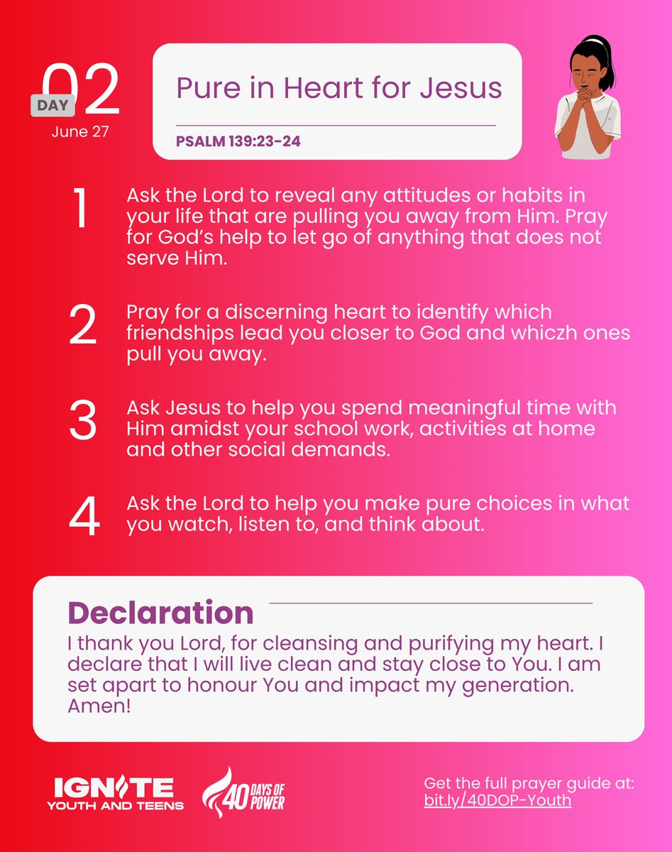 icgchispresence's tweet image. #40DaysOfPrayer Declaration - Day 02

We are God’s treasured possession; we walk in victory over sin and receive our inheritance among the saints. 

#WeAreICGC