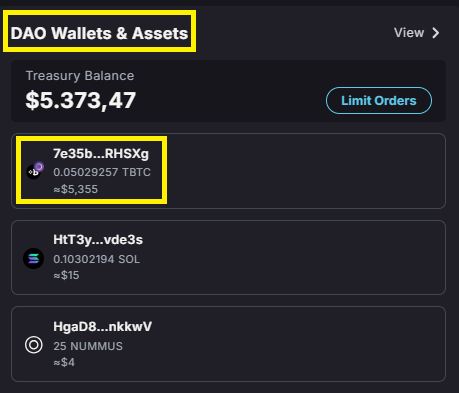 The Nummus Aeternitas Community Vault DAO is fully operational. To date, it has accumulated 5 cents worth of Bitcoin, and anyone can verify its holdings on-chain. There's no other meme coin in the world with an integrated strategic Bitcoin reserve. Only possible on Solana.