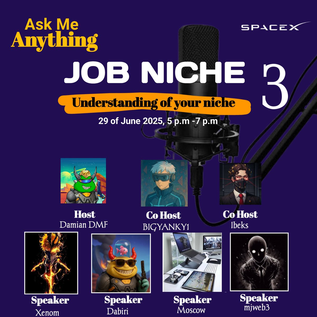 Gm ☀️ to me unique Family 😉🌅

Do well to join us 🤧🤨 on Sunday where we bring more insight 🔥 on 
"JOB NICHE 3: Understanding of your niche."

How to use and set up tools as a
• Community manager
• Moderator