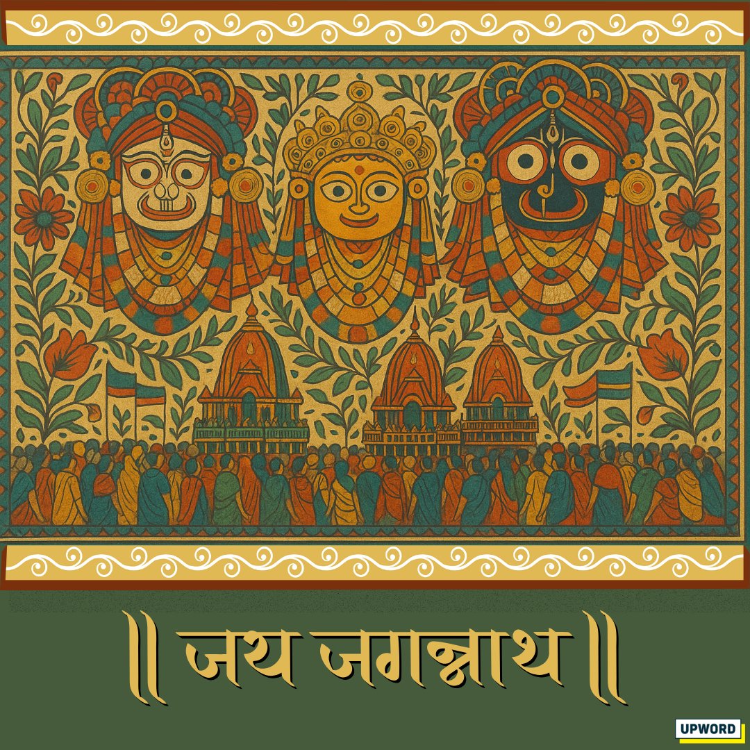 upword_'s tweet image. From Srimandir to Gundicha, the divine journey begins. Today, the Lord steps out to be with His people. Jai Jagannath!