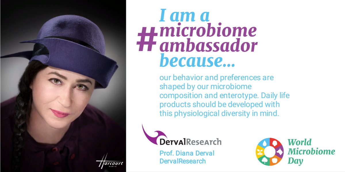 DervalResearch | Certified B Corp (@dervalresearch) on Twitter photo "I am a #MicrobiomeAmbassador because ... our behavior and preferences are shaped by our microbiome composition and enterotype. Daily life products should be developed with this physiological diversity in mind." - Prof. Derval
<a href="/MicrobiomeEU/">MicrobiomeSupport Association</a> <a href="/WMicrobiomeDay/">World Microbiome Day</a> #products #preferences "I am a #MicrobiomeAmbassador because ... our behavior and preferences are shaped by our microbiome composition and enterotype. Daily life products should be developed with this physiological diversity in mind." - Prof. Derval
<a href="/MicrobiomeEU/">MicrobiomeSupport Association</a> <a href="/WMicrobiomeDay/">World Microbiome Day</a> #products #preferences