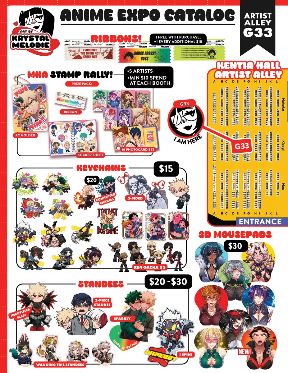 krystalmelodie's tweet image. Here's an updated version of my #AXcatalog with pricing! It's also more condensed too 🌟❤️🫶
#AnimeExpo2025 #AXArtistAlley #ax2025