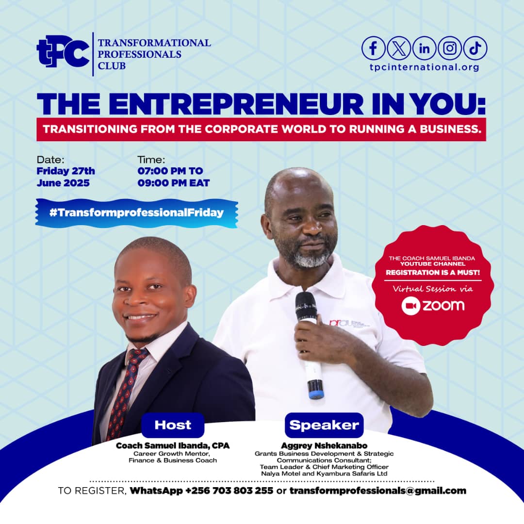 The Entrepreneur in You: Transitioning from Corporate World to Running a Business.

You’ve spent years building a professional career, gaining skills, experience, and a strong work ethic. But deep inside, there’s a part of you that wonders:

"Can I build something of my own?"