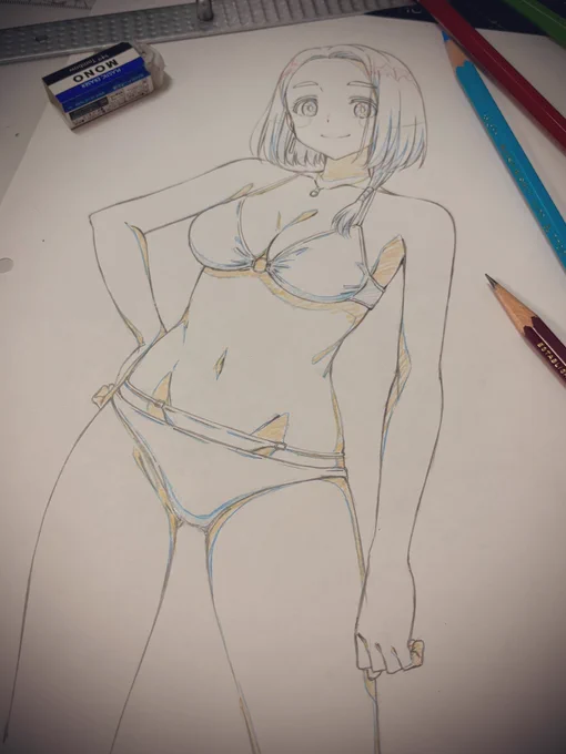 万里ちゃんらくがき。 #紫雲寺家の子供たち