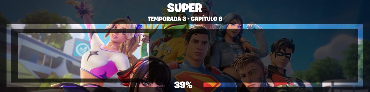 FNProgres's tweet photo. La Temporada Super está completa al 39% [37 días].

#Fortnite https://t.co/tO7UtDIuZU