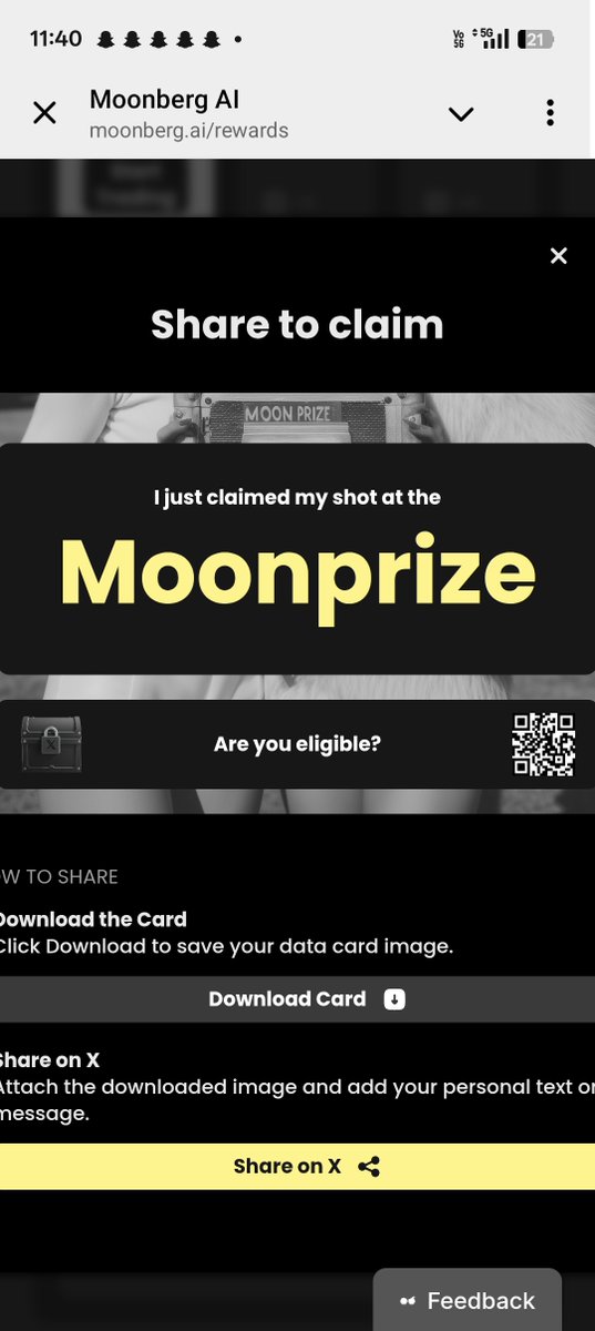 srndrbna84282's tweet photo. Just claimed my shot at the moonPrize from @moonberg didnot even know I was on the list . You probably are too https://t.co/HVCoiPZ50j