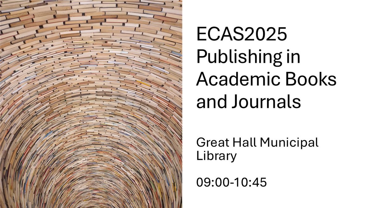Exciting morning at #ECAS2025 as we have a panel of 20 leading journal editors giving top tips for African Studies authors. 

I'll be there too with books advice, and if that isn't enough to tempt you out of bed, you can also see this amazing art installation upstairs!