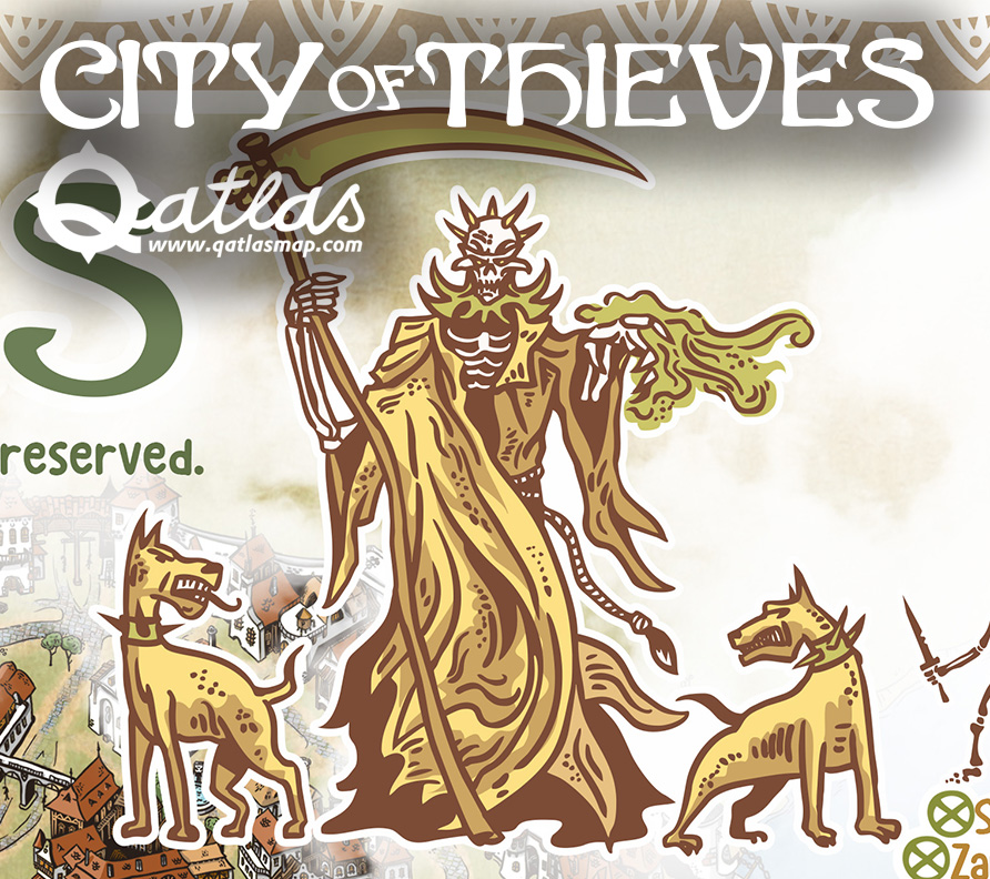 QatlasM's tweet image. Step into the City of Thieves!
A hand-drawn isometric map inspired by classic Fighting Fantasy gamebooks.
More: qatlasmap.com
#fightingfantasy #cityofthieves #portblacksand #fantasymap #gamebookart
#handdrawnmap #isometricfantasy #ianlivingstone #qatlasmap