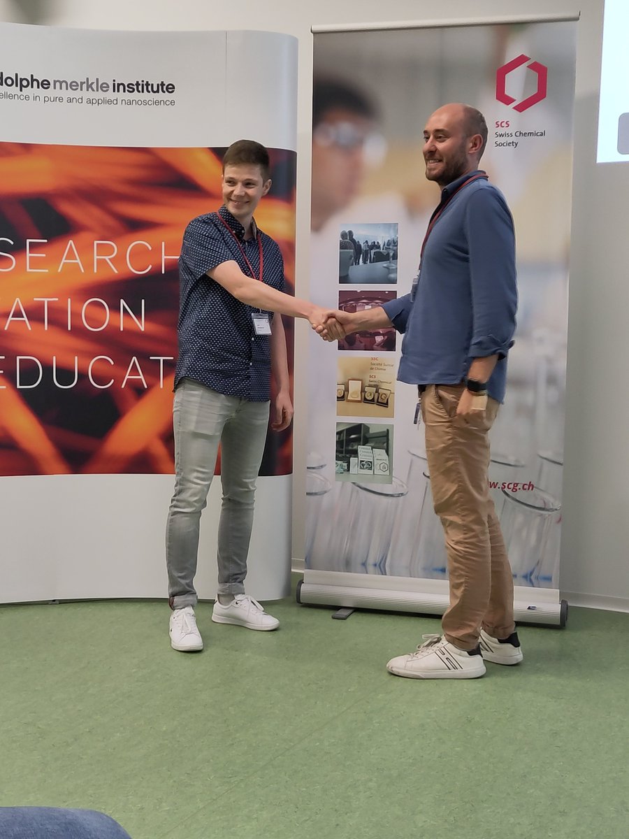 KovalenkoLab (@kovalenkolab) on Twitter photo Congratulations to Julian!
for receiving the Best Oral Presentation Award at the SCS MatChem Symposium in Fribourg! Congratulations to Julian!
for receiving the Best Oral Presentation Award at the SCS MatChem Symposium in Fribourg!