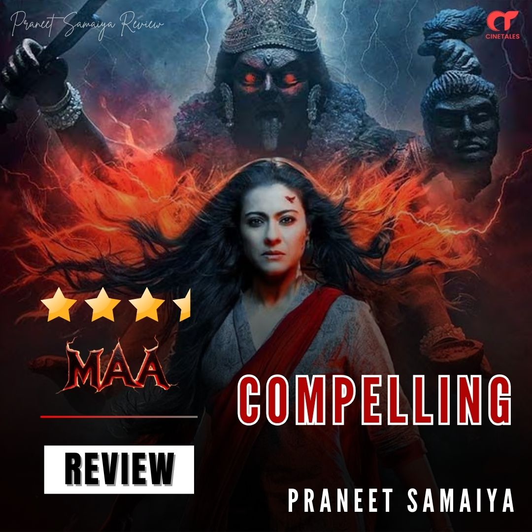 Praneet Samaiya (@praneetsamaiya) on Twitter photo Movie: Maa
Rating: ⭐⭐⭐½
Review: COMPELLING
#Kajol roars in #Maa — a gripping mythological horror blends with emotion & eerie storytelling.💥
#MaaReview #MaaTheFilm <a href="/itsKajolD/">Kajol</a> <a href="/jiostudios/">Jio Studios</a> <a href="/ADFFilms/">Devgn Films</a> <a href="/TSeries/">T-Series</a>
Director #VishalFuria crafts a spiritual horror rooted in Kali Puja Movie: Maa
Rating: ⭐⭐⭐½
Review: COMPELLING
#Kajol roars in #Maa — a gripping mythological horror blends with emotion & eerie storytelling.💥
#MaaReview #MaaTheFilm <a href="/itsKajolD/">Kajol</a> <a href="/jiostudios/">Jio Studios</a> <a href="/ADFFilms/">Devgn Films</a> <a href="/TSeries/">T-Series</a>
Director #VishalFuria crafts a spiritual horror rooted in Kali Puja