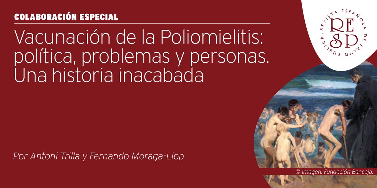 📢#NovedadRESP🆕

💉Este artículo narra el descubrimiento y desarrollo de las vacunas originales contra la #poliomielitis en EE.UU. (Salk-Sabin) y el desarrollo de las primeras campañas de vacunación en España.
🔗ojs.sanidad.gob.es/index.php/resp…
🔗MONOGRÁFICO: ojs.sanidad.gob.es/index.php/resp…