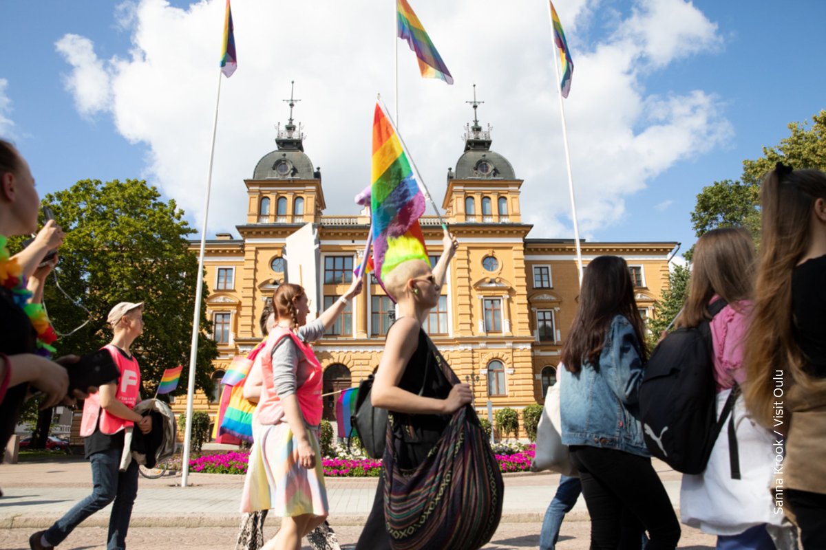 thisisFINLAND's tweet image. Happy Pride to everyone! 🌈 This Saturday, Helsinki’s streets will shine in rainbow colours as thousands join the Pride Parade. But Pride isn’t just one week or one city—from Helsinki to Oulu and Rovaniemi, it’s a celebration of equality and human rights across Finland.🏳️‍🌈 #Pride