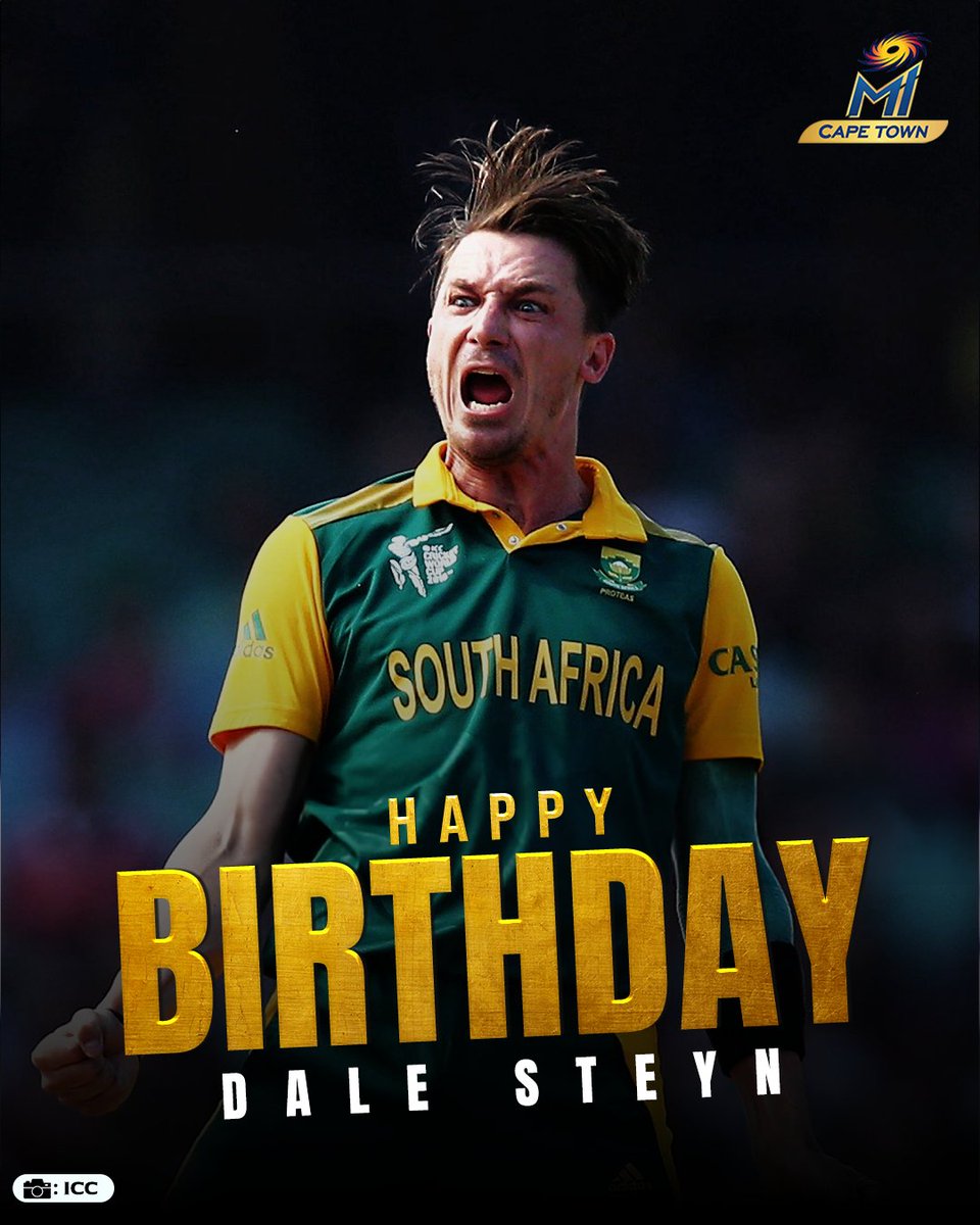 Wishing one of the game’s all-time greats, Dale Steyn, a very Happy Birthday! 🎂

#HBDDaleSteyn