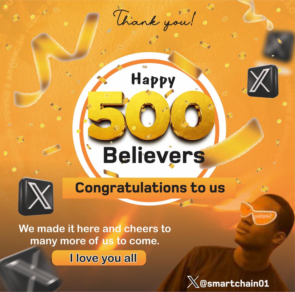 SmartChain๐งก (@smartchain01) on Twitter photo Celebrating the small wins๐งก
SiGM Orange fam, from the depth of my heart, this is a thank-you message to y'all
Last month, I had only 60 followers. Here I am with 500+ organic, loving souls building wit me thanks to <a href="/sign/">Sign ๐งก๐</a>
Cheers to 500, next stop 1.5k
xoxo: Sign Archaeologist Celebrating the small wins๐งก
SiGM Orange fam, from the depth of my heart, this is a thank-you message to y'all
Last month, I had only 60 followers. Here I am with 500+ organic, loving souls building wit me thanks to <a href="/sign/">Sign ๐งก๐</a>
Cheers to 500, next stop 1.5k
xoxo: Sign Archaeologist